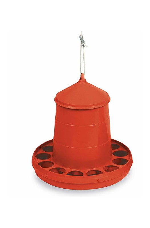 Tolva de Plastico para pollitos de 1ª edad | comedero para pajaros en voladeras | Capacidad 2kg - Bolypets