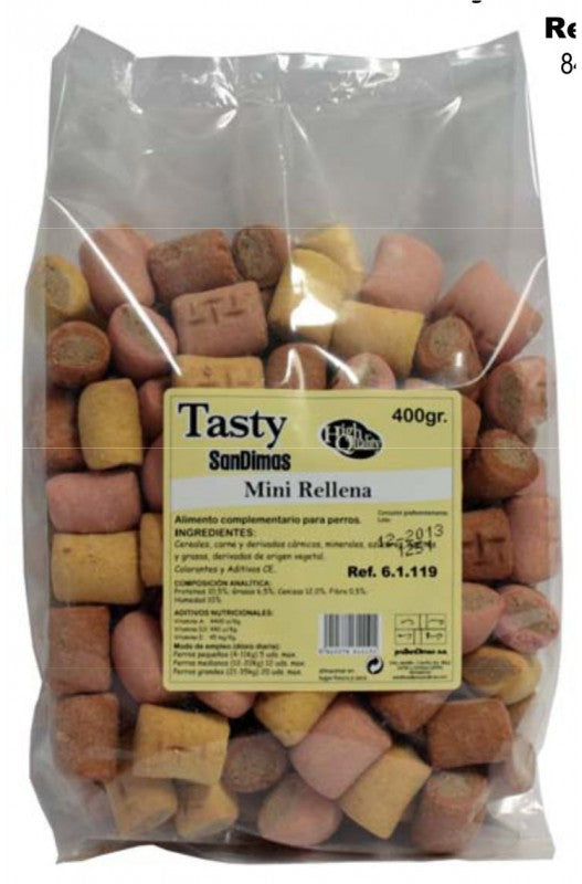 GALLETAS TASTY MINI RELLENAS 400 GR.SAN DIMAS