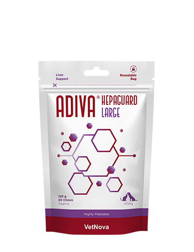 detoxificación y protección del hígado en perros y gatos ADIVA® Hepaguard Large masticables