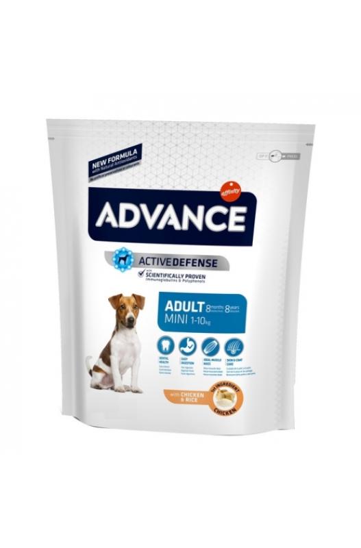 Advance Mini Adult de Pollo y Arroz alimento para perros adultos de raza pequeña | alimentación para perros-Bolypets