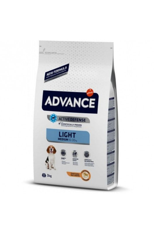 pienso para perros medianos con sobrepeso o propensos a la obesidad.| alimentación para perros-Bolypets
Advance Medium Light de Pollo y Arroz