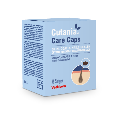 CUTANIA_Care_Caps_Suplemento_dermatol_gico Alimento complementario para el cuidado de la piel y pelaje en perros y gatos.