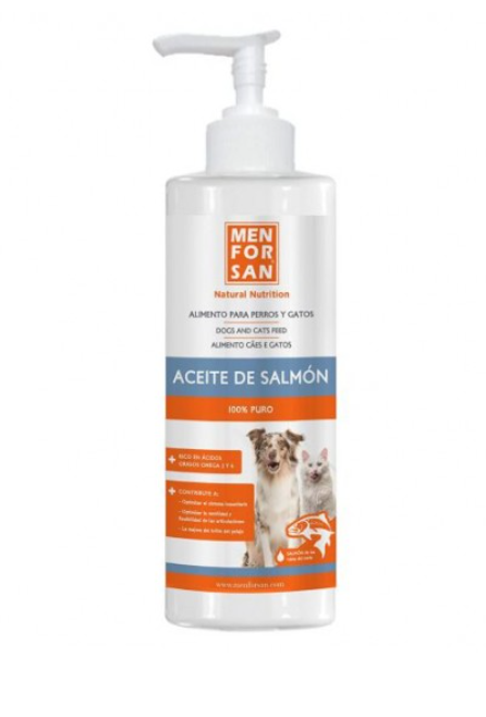aceite de salmon para perros y gatos