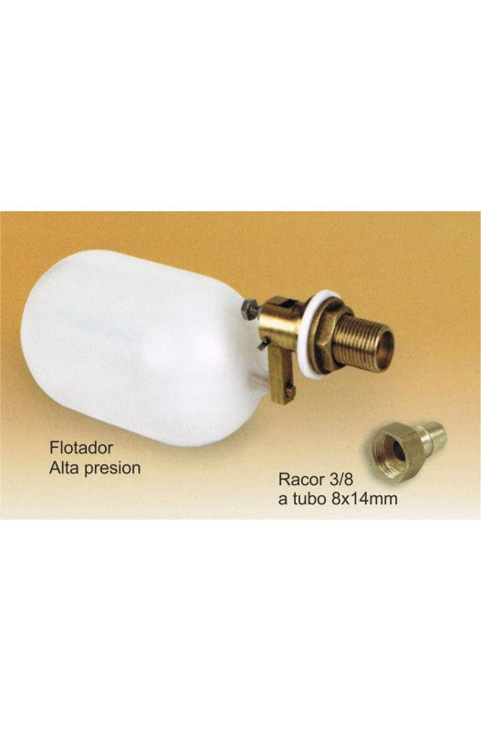 Flotador 3/8 (código 11910) Flotador para alta presión compatibles con toda la gama de bebederos