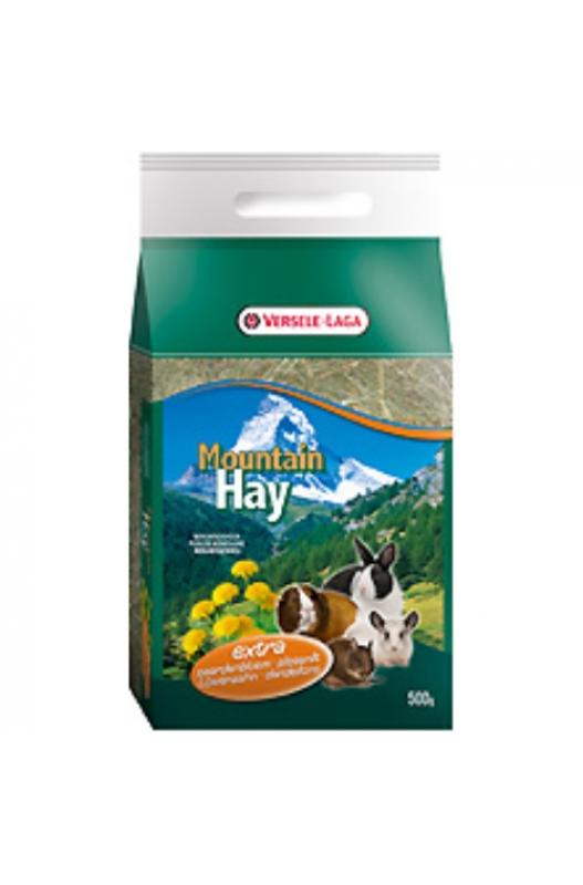 Heno de montaña con extra diente de león. El origen de este heno de montaña garantiza una rica diversidad botánica