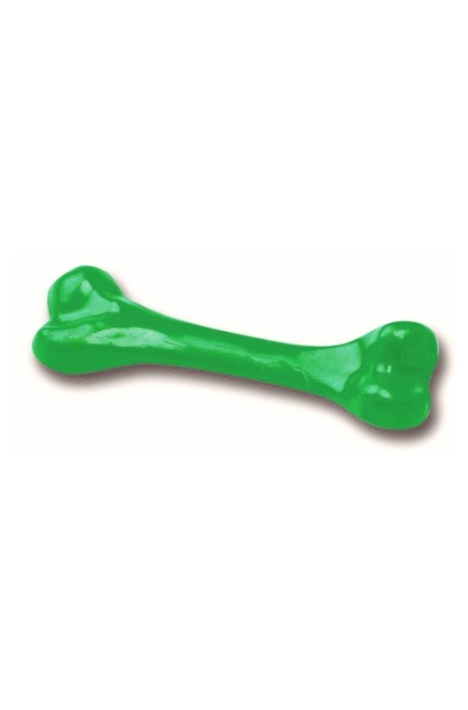 Hueso fabricado en nylon resistente, ideal para entrenamiento, premio o como entretenimiento.