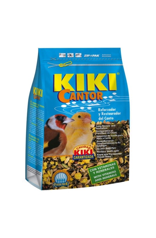 Restaurador y reforzador del canto para pájaros Complemento ideal para los pájaros de jaula, estimulante y tonificante, devuelve la vitalidad tras el crítico periodo de muda de los pájaros.