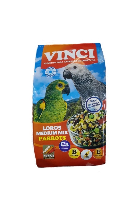 Loros Medium Mix Vinci es un alimento para loros medianos