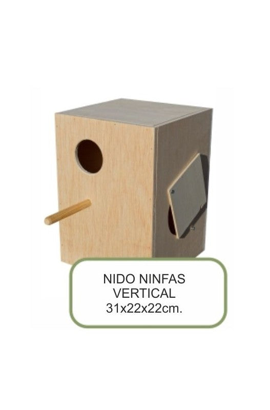 Nido para ninfas, ideal para una ambientación de tipo natural.