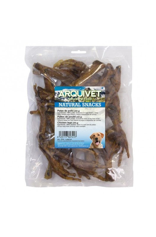 PATAS DE POLLO NATURALES DESHIDRATADAS PREMIO PERROS MEJOR SALUD DENTAL