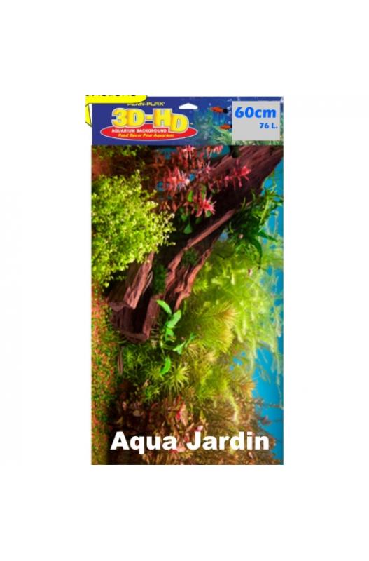 vinilo POSTER 3D AQUA JARDIN (61X41CM.) para acuarios | Accesorios plantas y decoración-Bolypets
