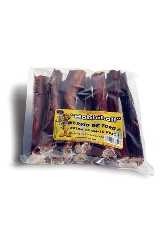 Snack Natural HOBBIT NERVIO DE TORO 20 CM EXTRA 10UDS BOLSA
