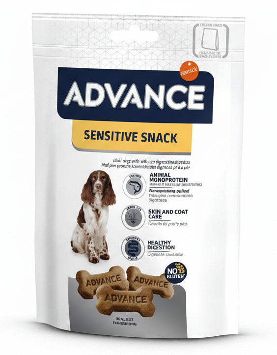 SNACK PARA PERROS SENSITIVE ADVANCE | premios sin gluten para perros - Bolypets