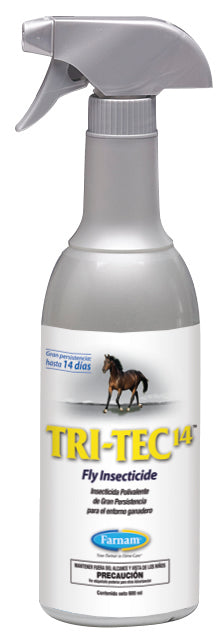 insecticida para cuadras de caballos Insecticida polivalente uso entorno ganadero Amplio espectro mata moscas, mosquitos, TRI-TEC 14