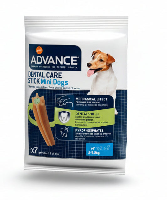 premios snacks Advance Dental Care Stick | limpieza bucal para perros | triple efecto contra el sarro - Bolypets