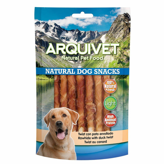 Arquivet Twist con Pato Enrollado | snack como premio para perros - Bolypets.com