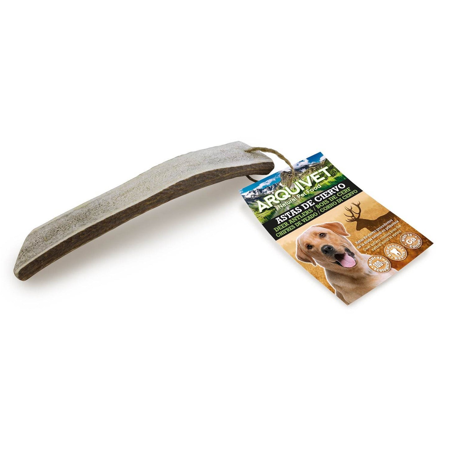 Media asta de ciervo para perros | Ideal como mordedor | snack 100 % natural - premia a tu perro en bolypets.com