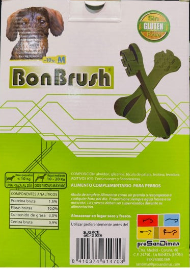 Snack en forma de cepillo que ayuda con la higiene dental de perros | Bonbrush premios para higiene bucal en perros - Bolypets