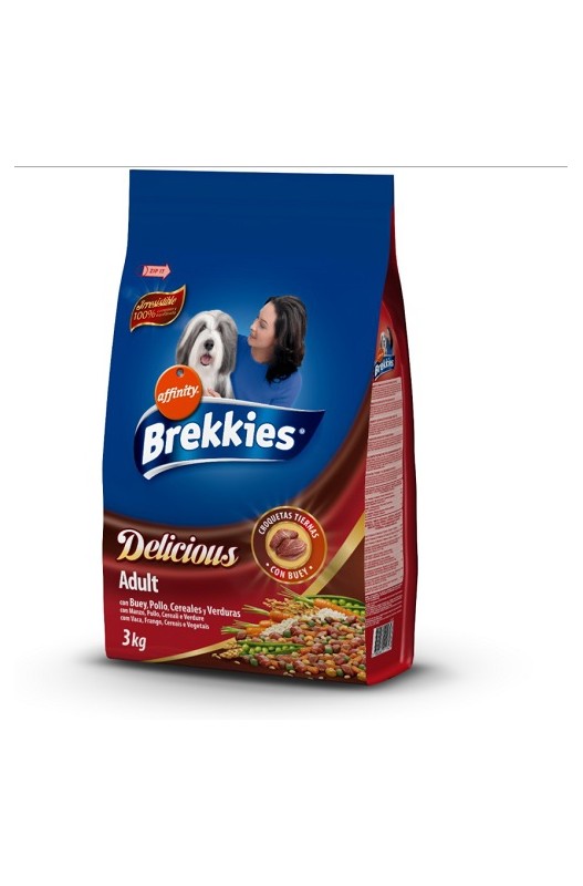 pienso para perros sabor buey brekkies| alimentación para perros-Bolypets