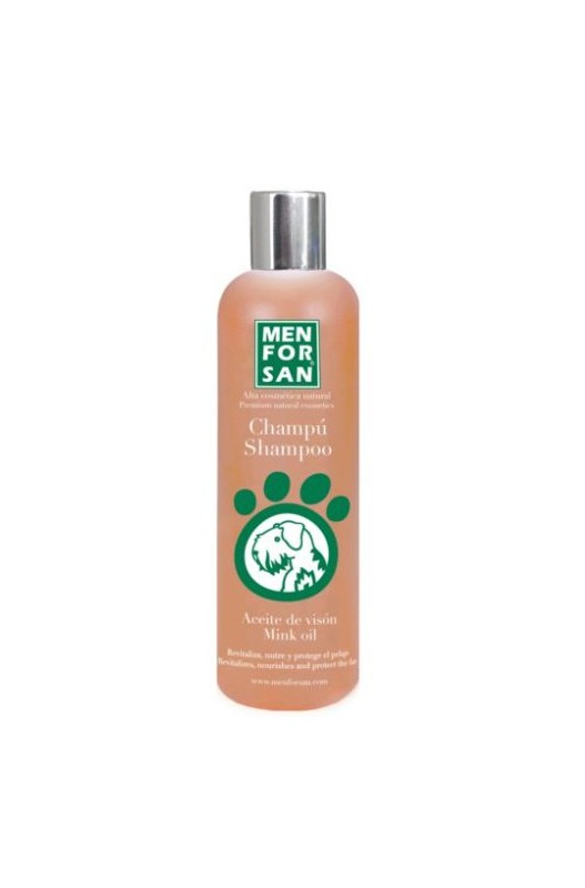 Champú natural para perros con aceite de nuez de macadamia. Este champú es excelente para realzar la belleza del pelaje, para humectar la piel y deshacer nudos en el pelo.