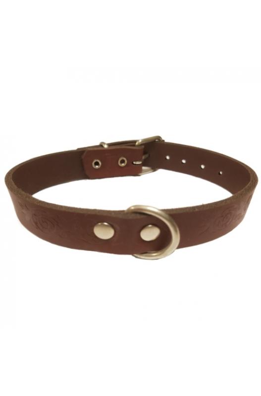 collar de cuero
