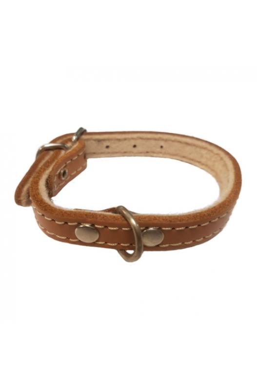 collar de cuero vaqueta de 30 cm