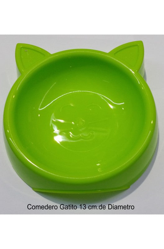 COMEDERO GATITOS color VERDE - Bolypets