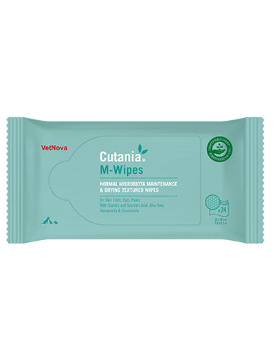 CUTANIA M Wipes toallitas antisepticas y antifungicas para dermatitis en perros y gatos Bolypets
