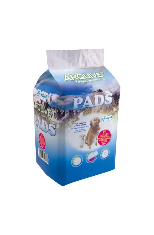 Empapadores desechables para entrenar a cachorros y mascotas adultas.