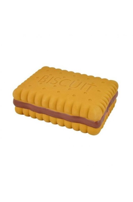 juguete de latex con forma de galleta.