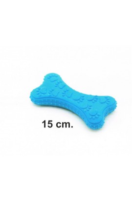 HUESO AZUL TERMOPLASTICO 15 cm.