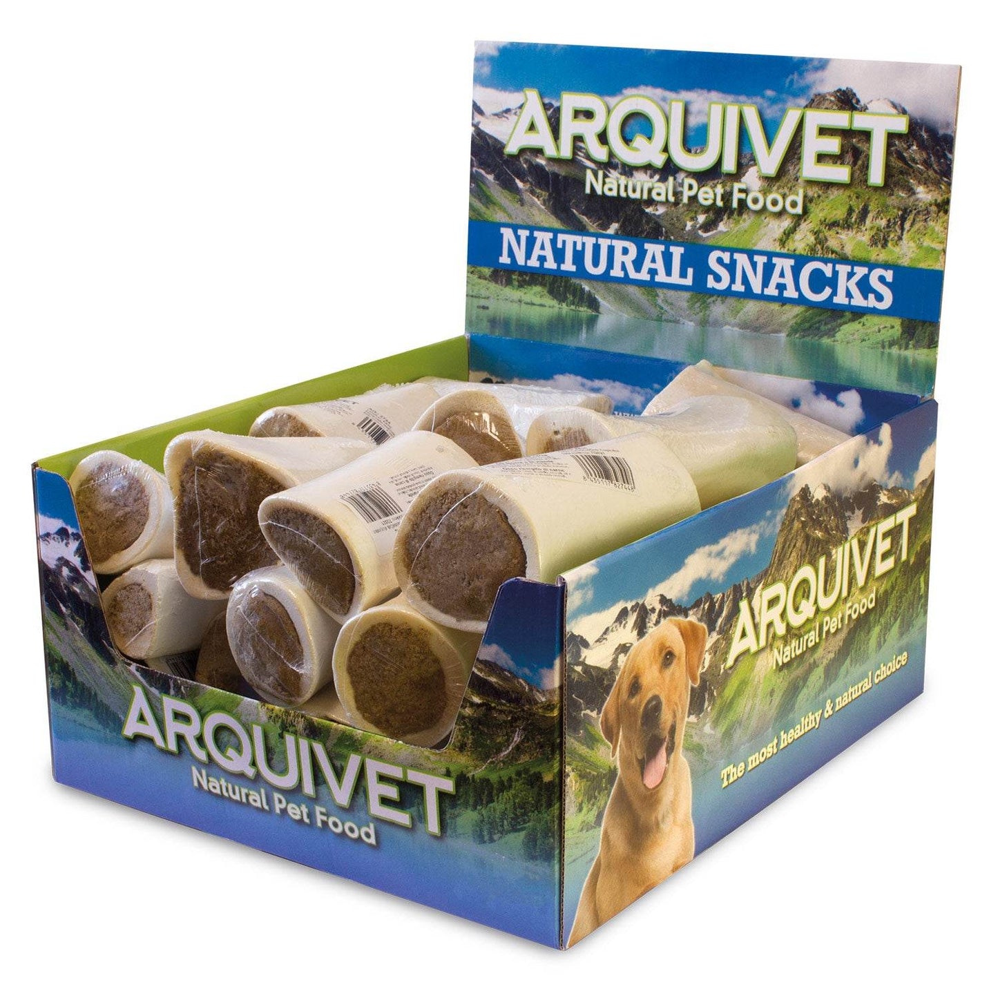 Hueso Relleno de Carne ARQUIVET | Snacks para perros | 100 % natural - encuentra todo lo que buscas en Bolypets.com