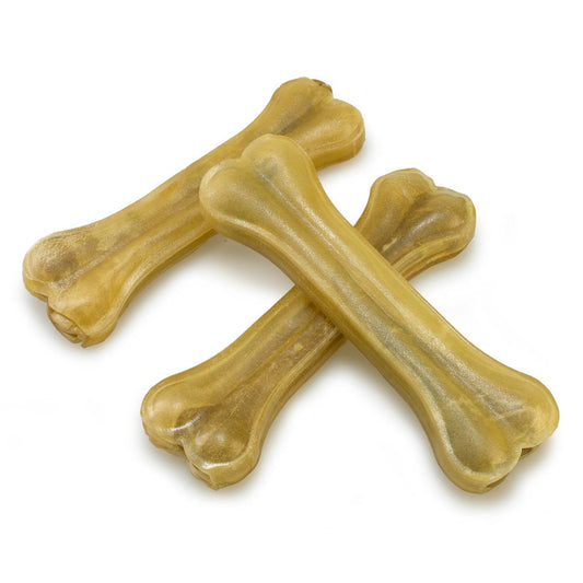 Hueso prensado piel | 100% piel bovina | snacks naturales para perros - Bolypets.com