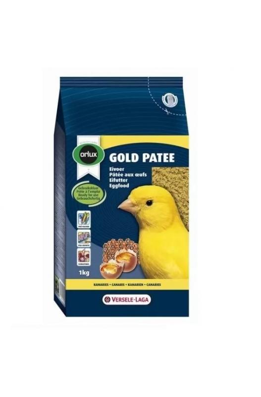Orlux Gold patee amarilla pasta húmeda para canarios, pájaros exóticos y silvestres
