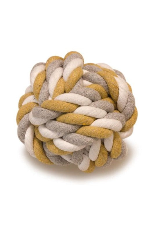 Pelota de cuerda trenzada de algodón de colores perros