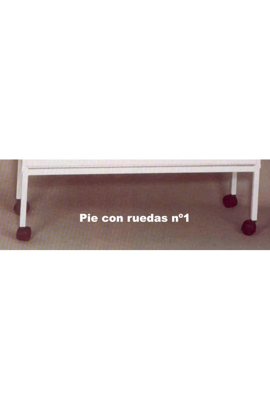 PIE CON RUEDAS Nº1 para transportar y almacenar jaulas