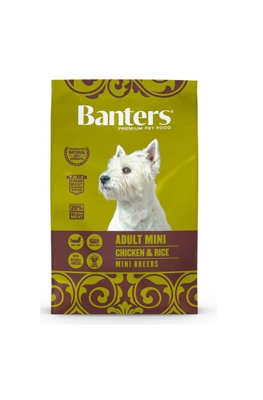 alimento completo para perros adultos de raza pequeña (1 a 10 kg) de edad. Banters mini premium| alimentación para perros-Bolypets