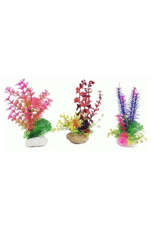 planta roca decoración acuario pecera | Accesorios plantas y decoración-Bolypets