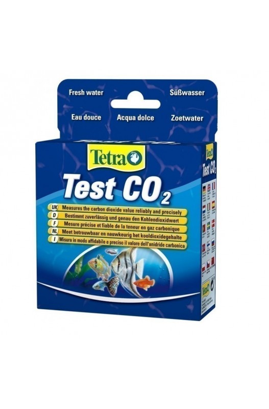 Test de precisión para medir los niveles de CO2 en acuarios de agua dulce y salada.