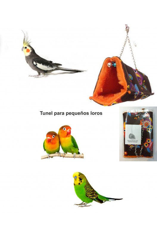 Tunel para Pequeños Loros hábitat de aves