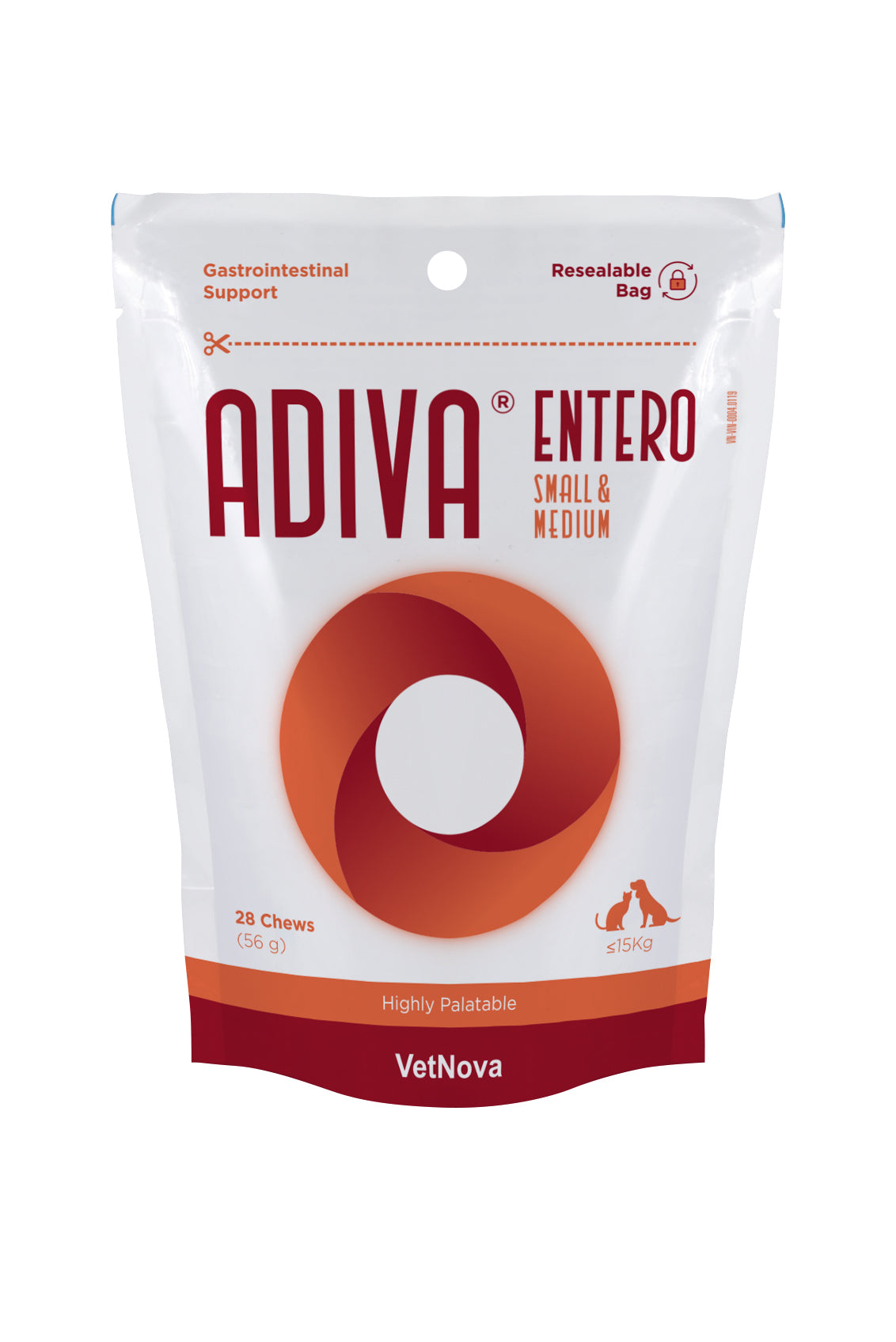 complemento dietas gastrointestinales en perros y gatos pequeños ADIVA® Entero Small & Medium 