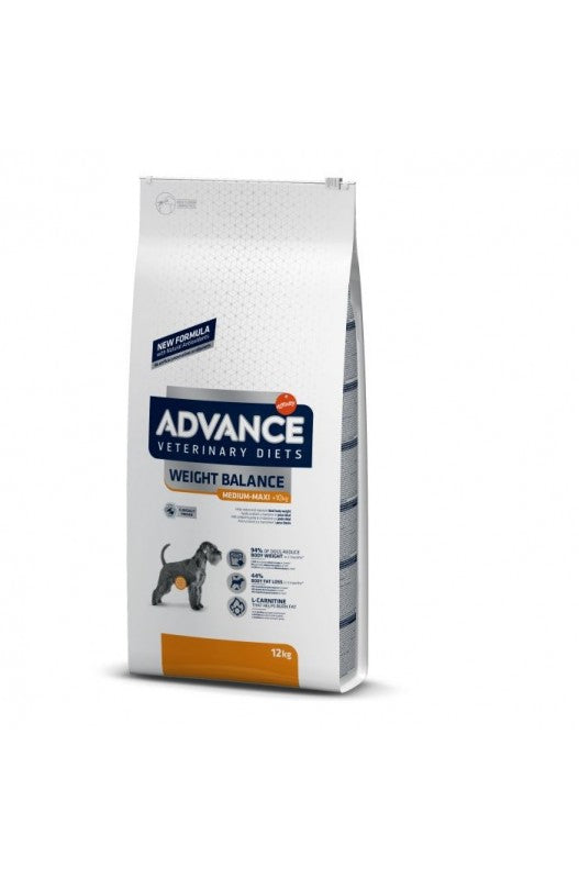 COMIDA ESPECIALPARA PERROS CON SOBREPESO ADVANCE DOG WEIGHT BALANCE 12 KG.