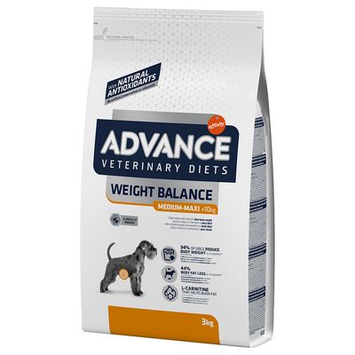 ALIMENTO PARA PERROS MEDIANOS CON SOBREPESO  DOG WEIGHT BALANCE MEDIUM-MAXI 3 KG.