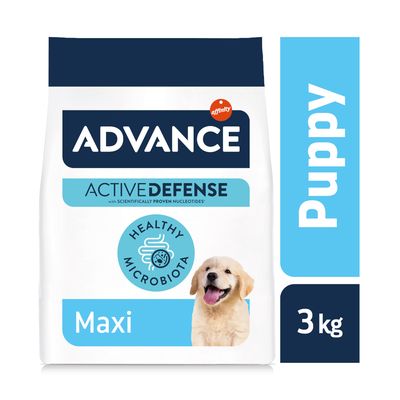 PIENSO PARA CACHORROS DE RAZA GRANDE ADVANCE PUPPY MAXI 3 KG.