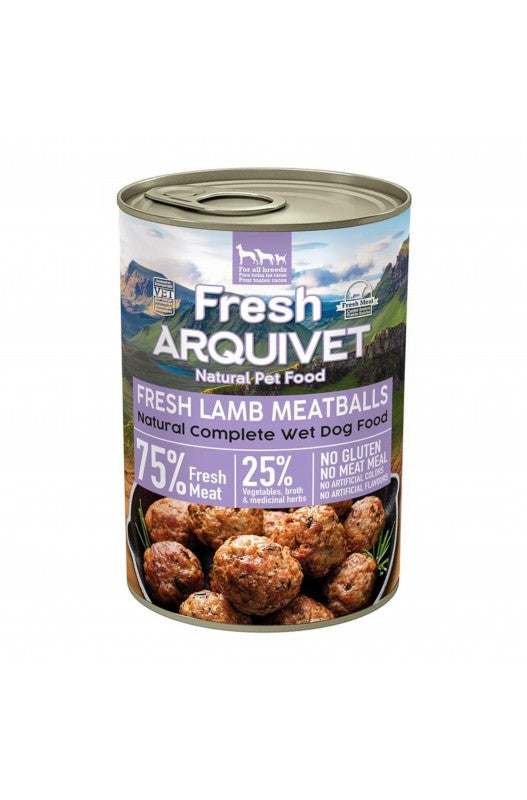 Albóndigas de carne de cordero, alimento completo para todo tipo de razas de perros adultos, | alimentación para perros-Bolypets