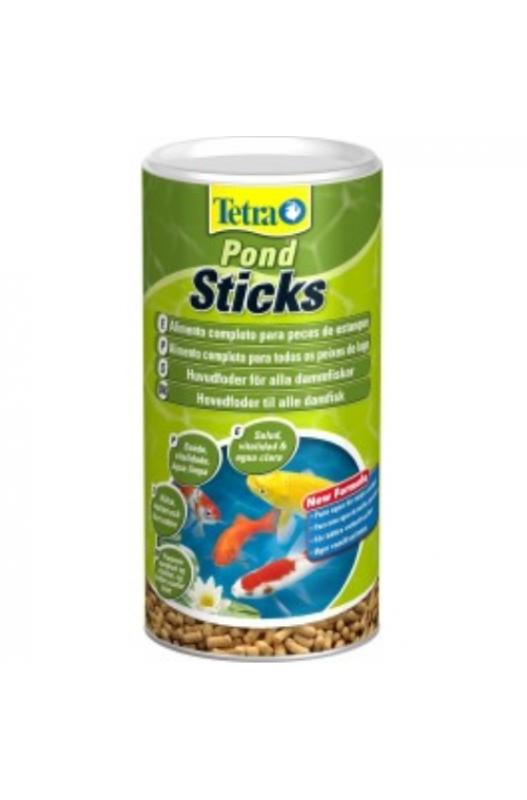 Alimento completo para todos los peces del estanque de jardín en forma de Sticks que flotan, aseguran una alimentación integral y biológicamente equilibrada.