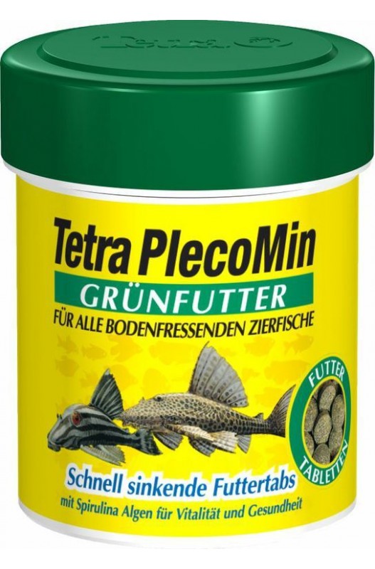 TETRA PLECOMIN Alimento completo para bottomfeeding herbívoros peces tropicales como Plecostomus cartfish y Chupado Loach.