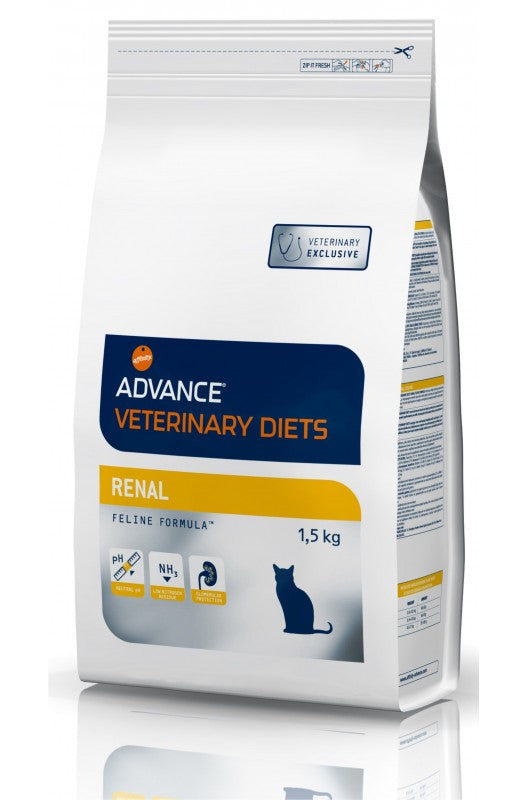 dieta felina completa y equilibrada, formulada para el apoyo nutricional del tratamiento médico de gatos con problemas renales gracias a su formulación con agentes alcaninizantes y equilibrio de minerales, los ácidos grasos omega-3, el nivel moderado en proteína de alta calidad y el bajo nivel de fósforo. INDICACIONES Enfermedad Renal Crónica (ERC) Insuficiencia renal Urolitiasis por oxalato cálcico Etapas iniciales de insuficiencia cardíaca congestiva Hipertensión Enfermedad del hígado asociada con encefal