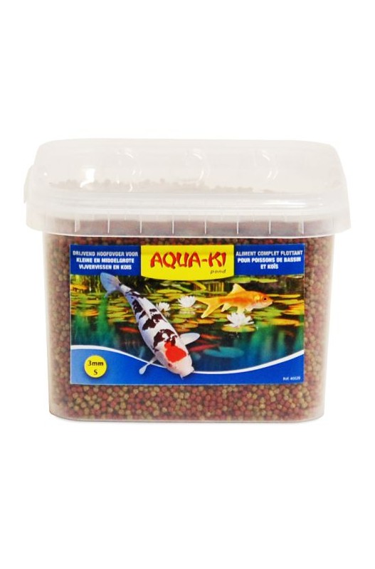  alimento para peces de estanque AquaKi-Mix es un alimento excelente y rico en energía para todo tipo de peces de estanque 