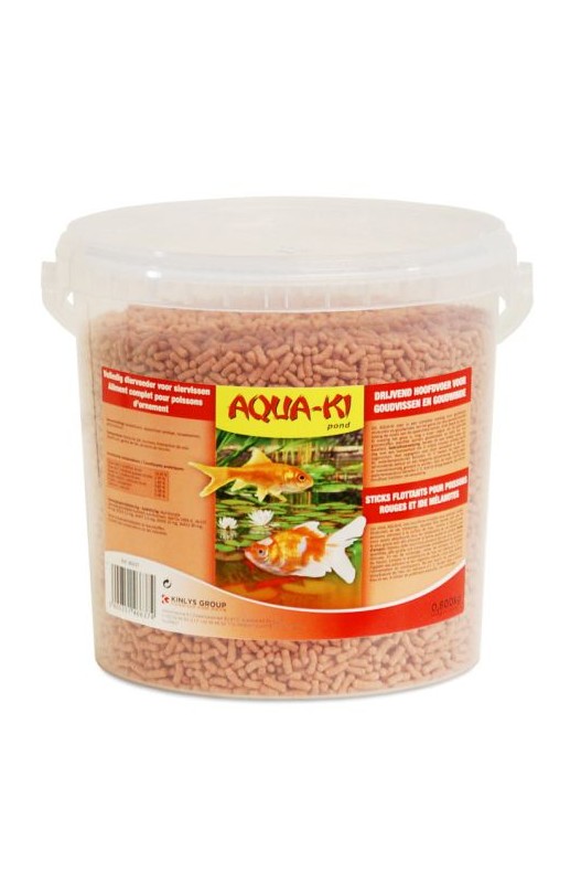  Alimento en palitos de pescado de estanque rojo se pueden alimentar durante todo el año, siempre y cuando los peces estén saliendo a la superficie. 